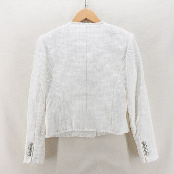 Veronica Beard Cream Blazer with Silver Buttons - Picture 13 of 16